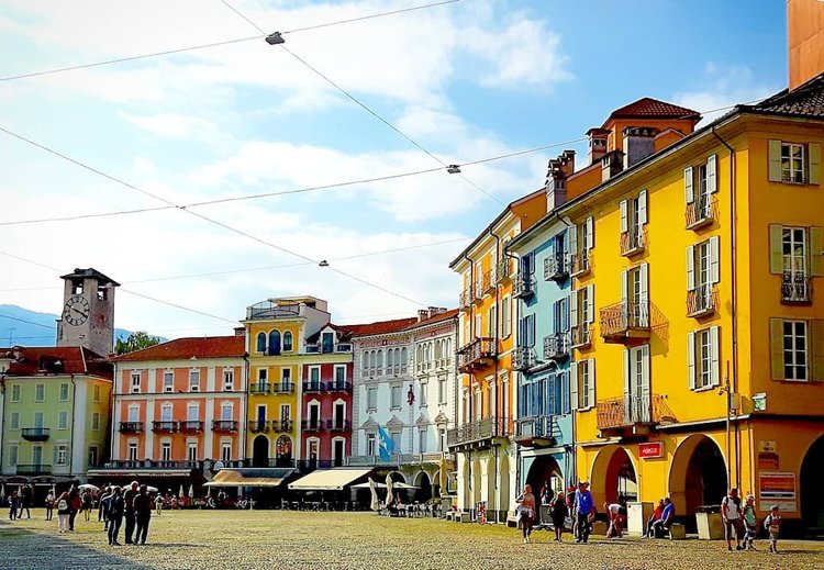 Piazza Grande a Locarno - Svizzera